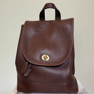 Coach Brown Leather Mini Backpack 9960- Excellent condition